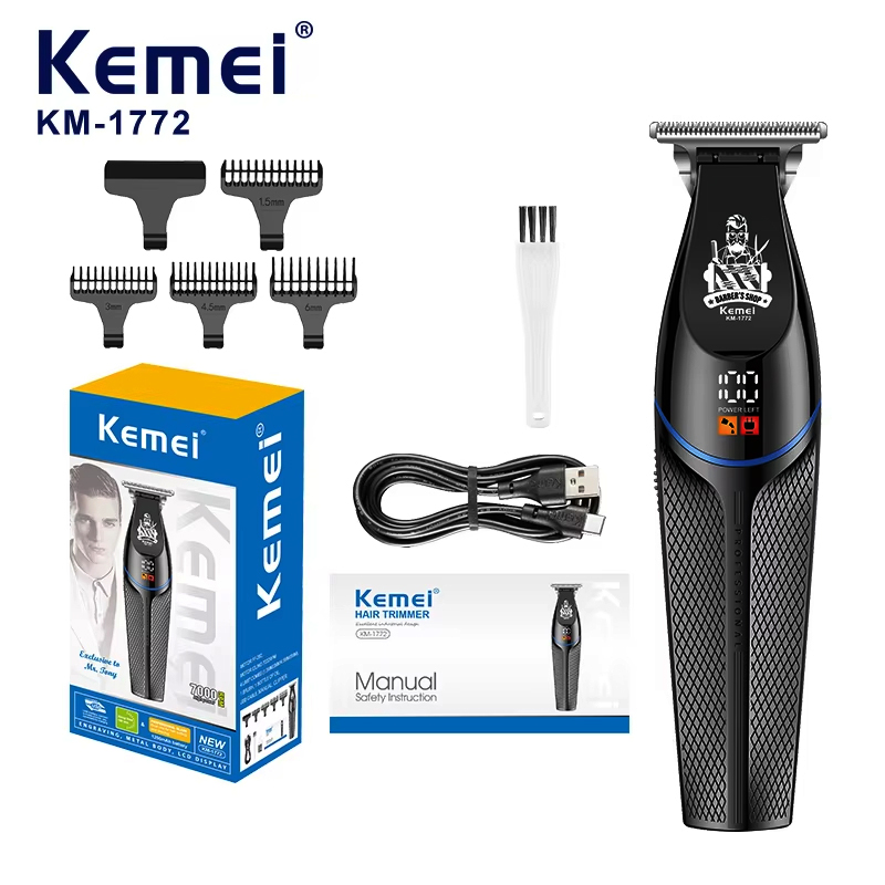Men'S Grooming Haircut - เครื่องตัดผม Kemei KM-1772 7000 รอบต่อนาที เครื่องตัดผมมืออาชีพ