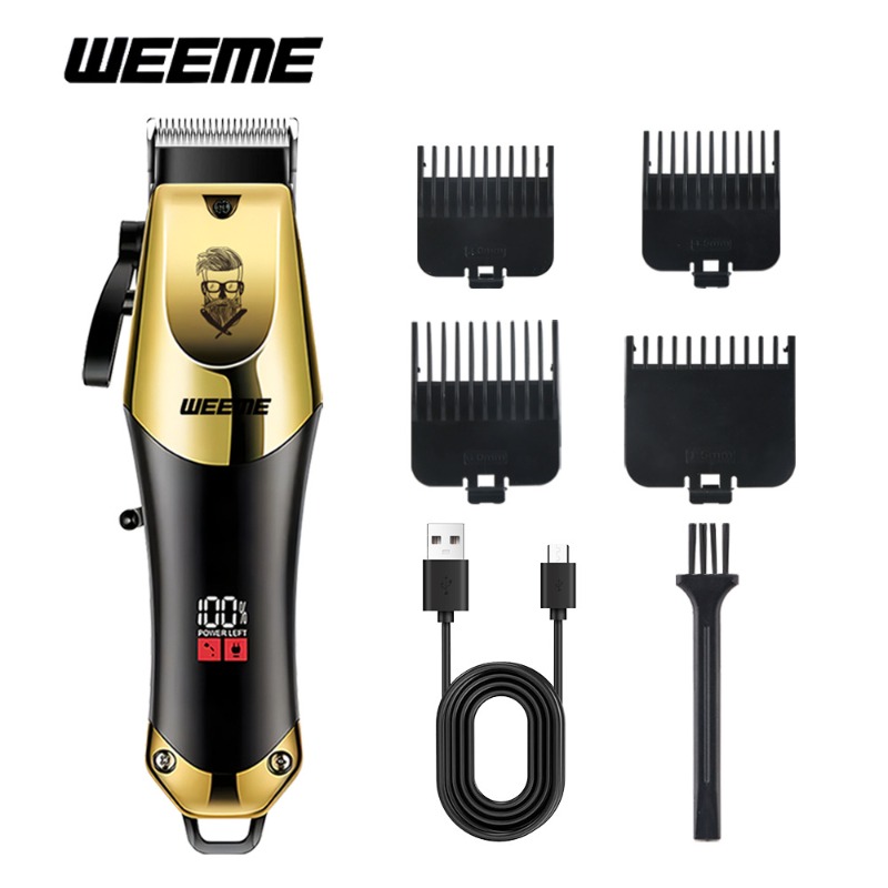 Men'S Grooming Haircut - เครื่องตัดผม T9 พร้อมที่จับกันลื่น หวีรองตัด 4 ขนาด