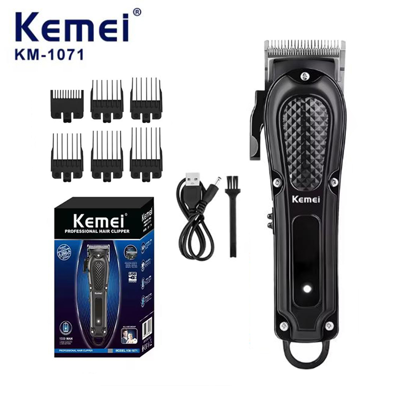Men'S Grooming Haircut - เครื่องตัดผมไฟฟ้า Kemei KM-1071 แบบชาร์จไฟได้ ไร้สาย สำหรับตัดแต่งหนวดเครา