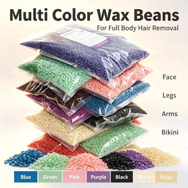 Hair Wax Stick - เม็ดแว็กซ์กำจัดขนหลากสีแบบไม่เจ็บปวด ไม่ต้องใช้แผ่นแว็กซ์ สำหรับผู้หญิง ใช้กำจัดขนบริเวณบิกินี่ ใบหน้า และร่างกายที่บ้าน