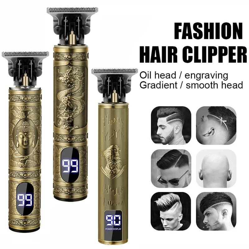 Men'S Grooming Haircut - ชุดอุปกรณ์ดูแลเส้นผมสำหรับผู้ชาย T9 เครื่องตัดผมไร้สาย เครื่องโกนหนวดไฟฟ้า ชาร์จเร็วด้วย USB