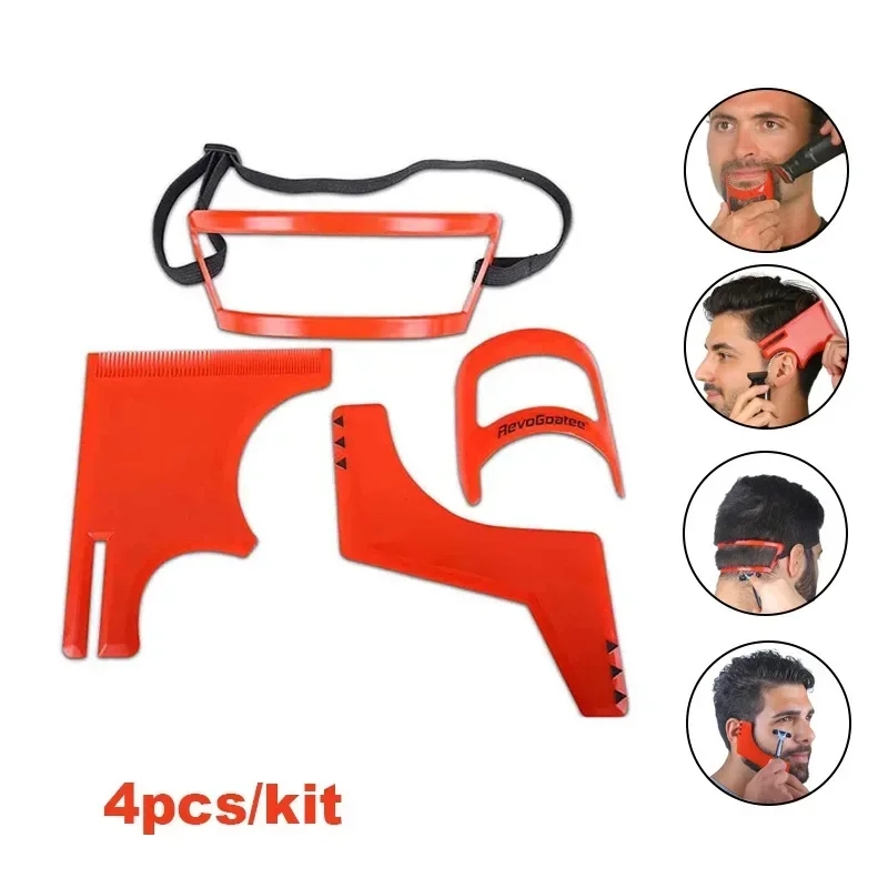 2/4Pcs Men's Beard CombsผมTrim - Men'S Grooming Haircut บทวิจารณ์และราคา
