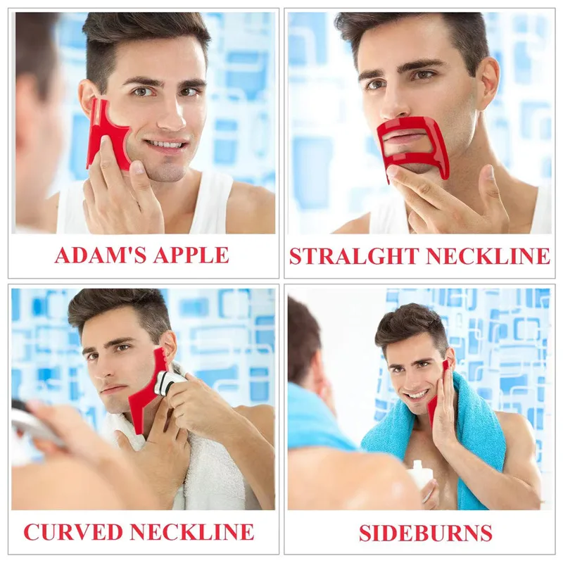 2/4Pcs Men's Beard CombsผมTrim - Men'S Grooming Haircut บทวิจารณ์และราคา