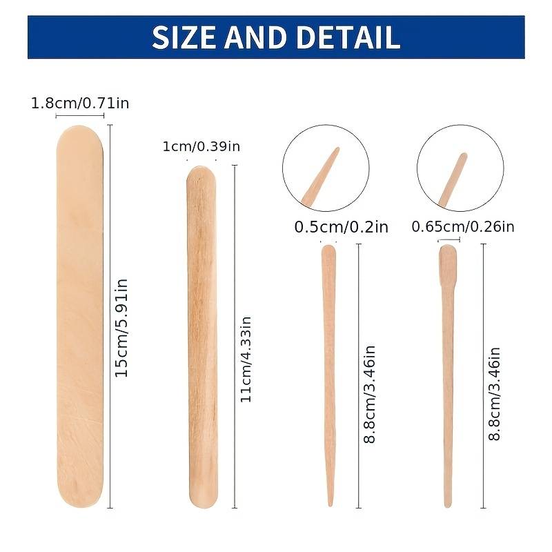 500/200/100Pcs ไม้กําจัดขน Sti - Hair Wax Stick บทวิจารณ์และราคา