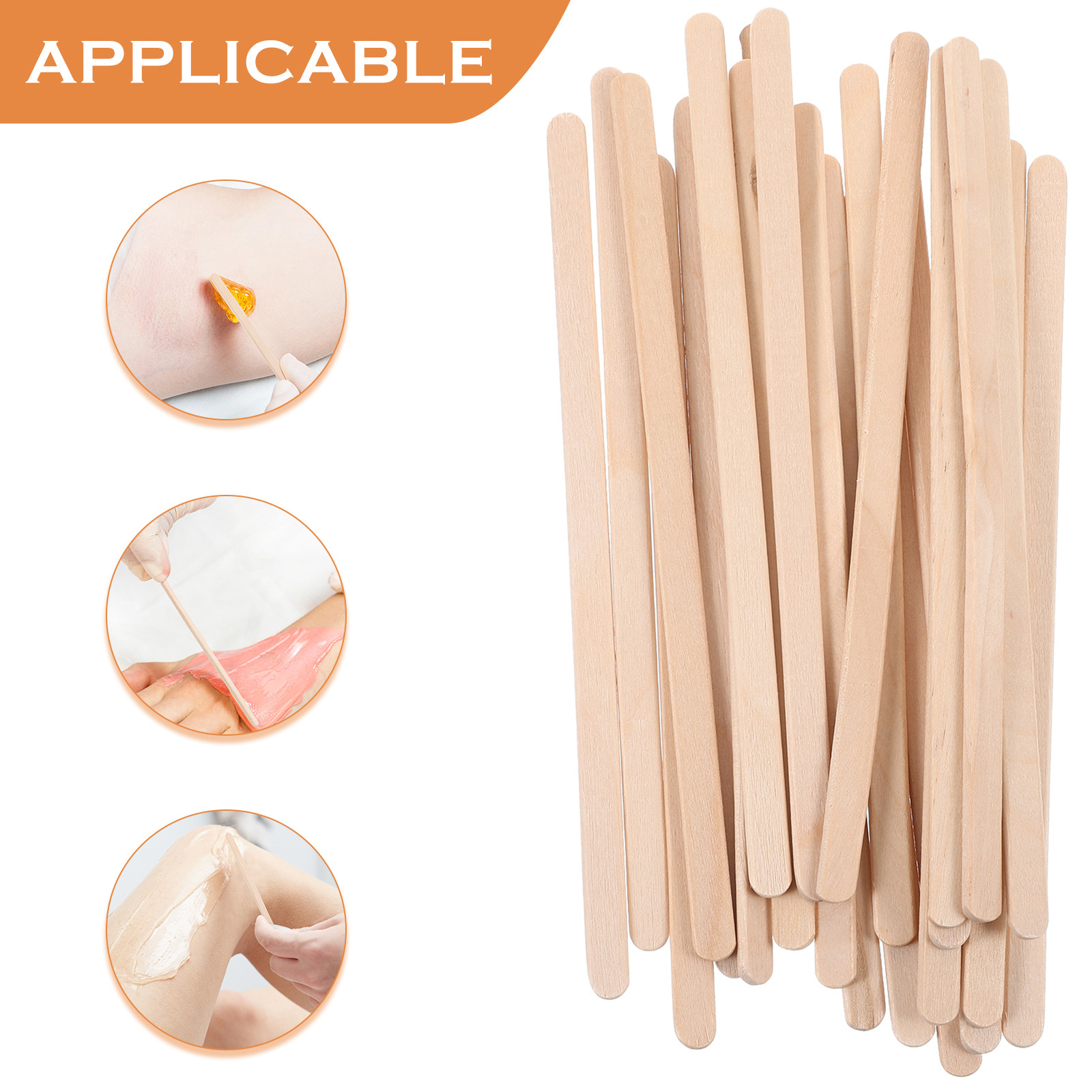 ไม้พายไม้สำหรับแว็กซ์กำจัดขน 1 - Hair Wax Stick บทวิจารณ์และราคา