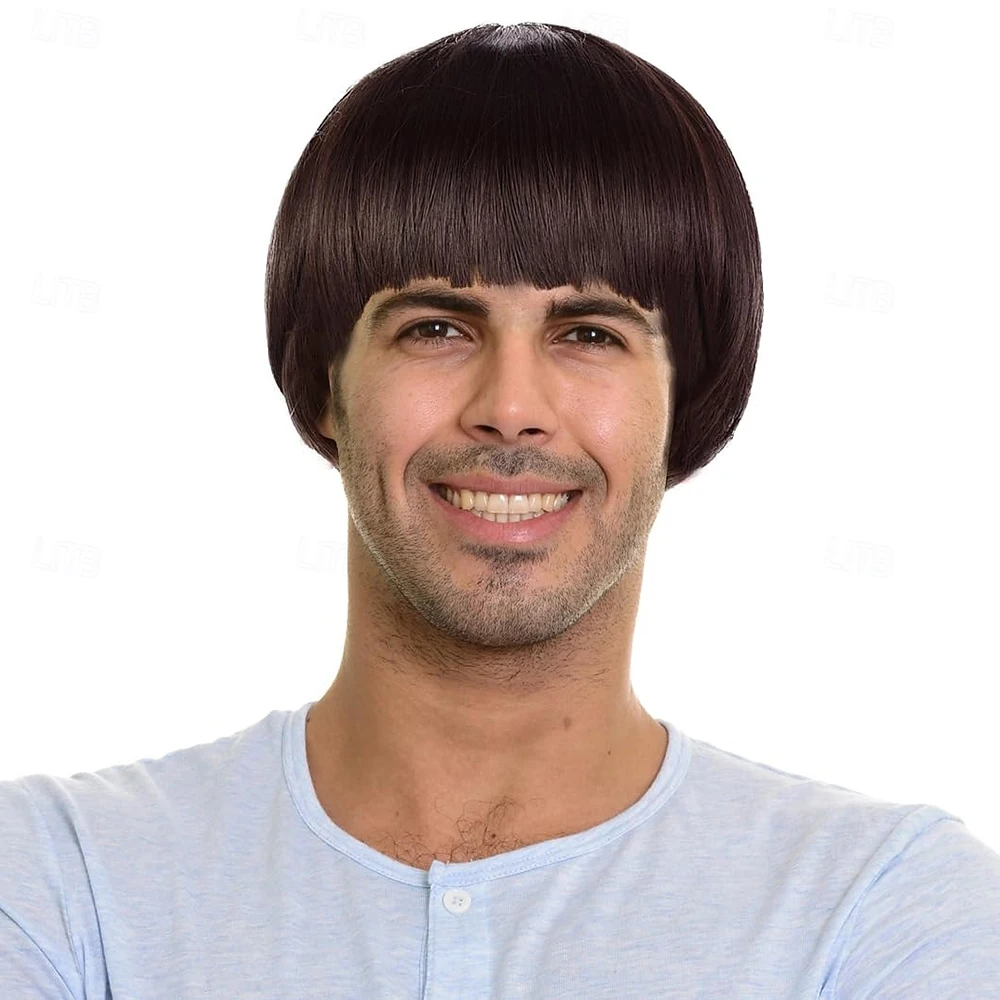 วิกผมสั้นทรงเห็ดสำหรับผู้ชาย ว - Men'S Grooming Haircut บทวิจารณ์และราคา