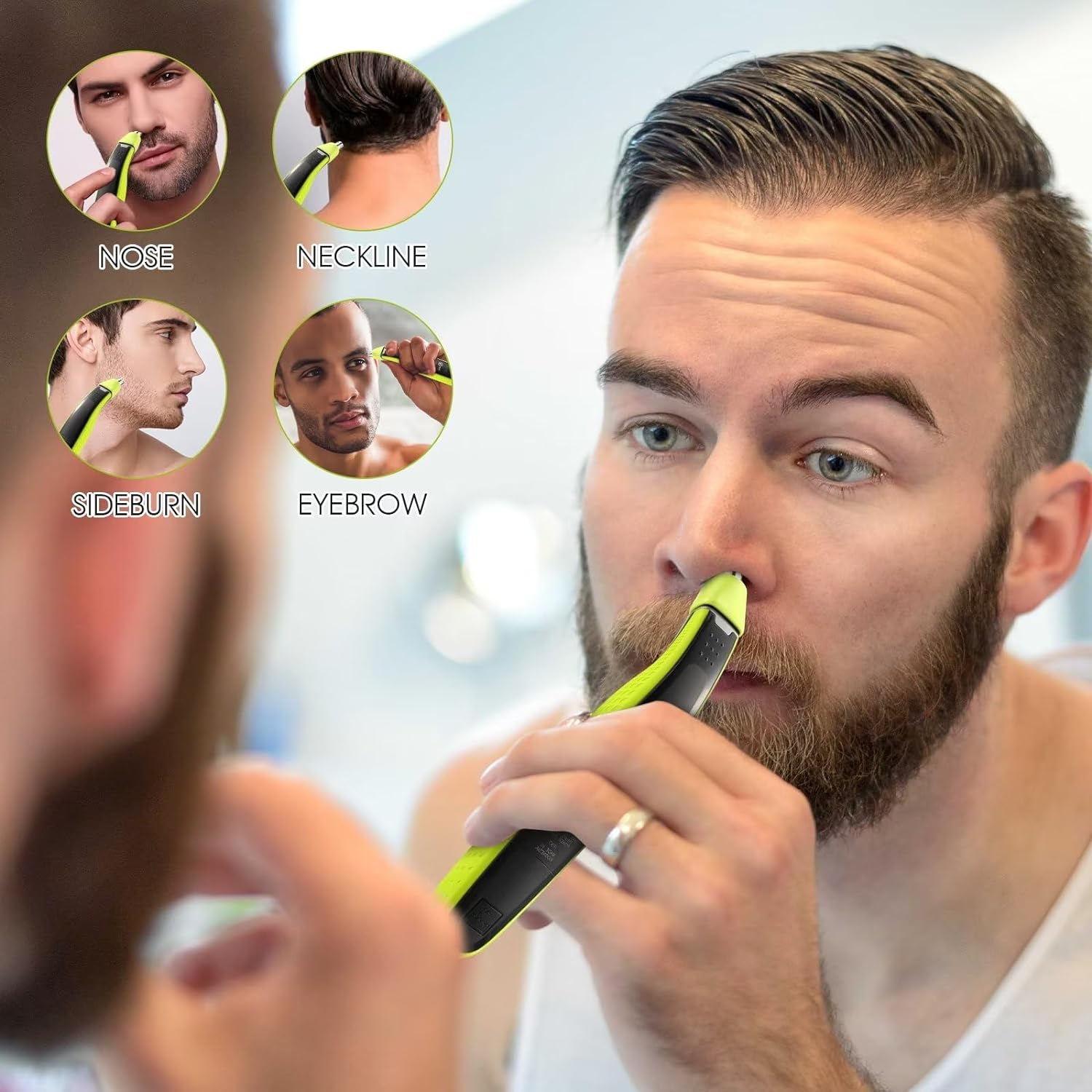 YUKU ผมจมูก Trimmer เปลี่ยนใบม - Men'S Grooming Haircut บทวิจารณ์และราคา