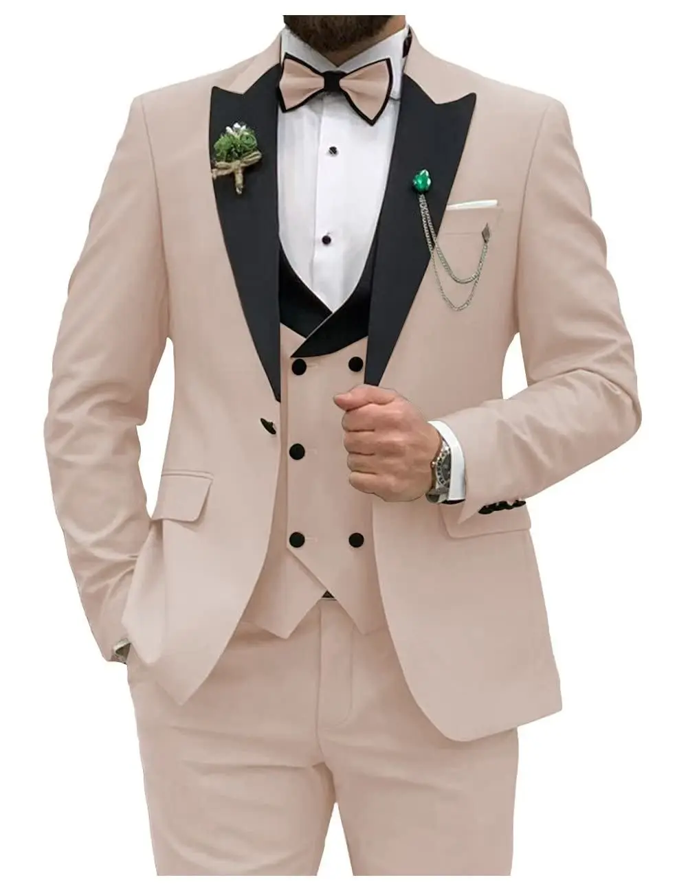 สูทพอดีตัวสำหรับผู้ชายสีฟ้าเข้ - Men Grooming Outfit บทวิจารณ์และราคา