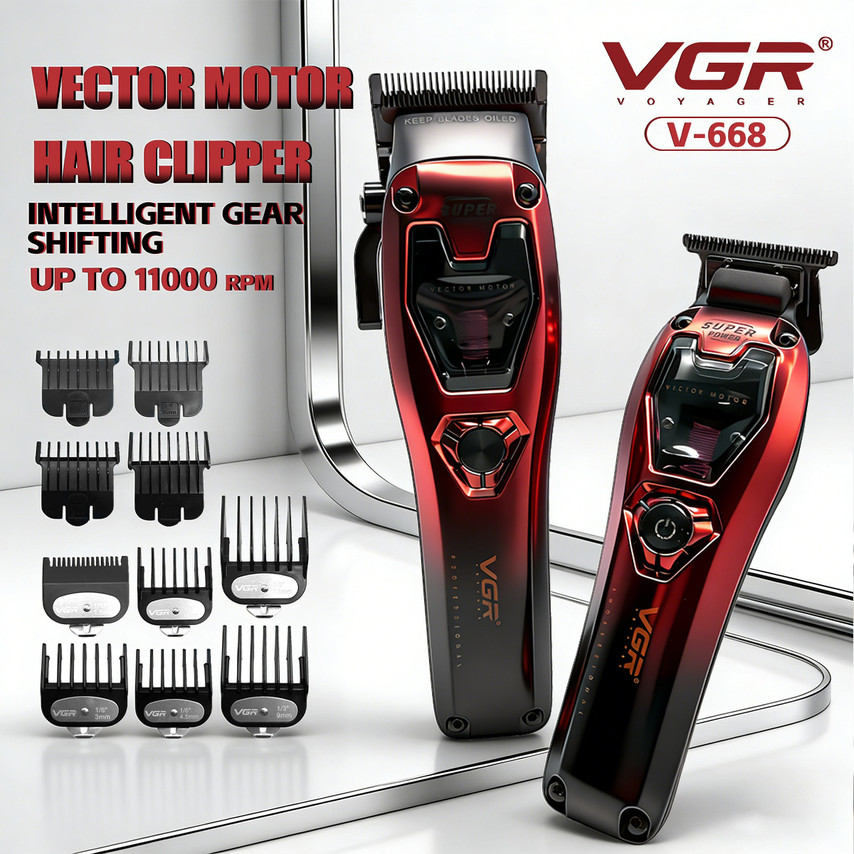 VGR เครื่องตัดผม มืออาชีพ เครื - Men'S Grooming Haircut บทวิจารณ์และราคา